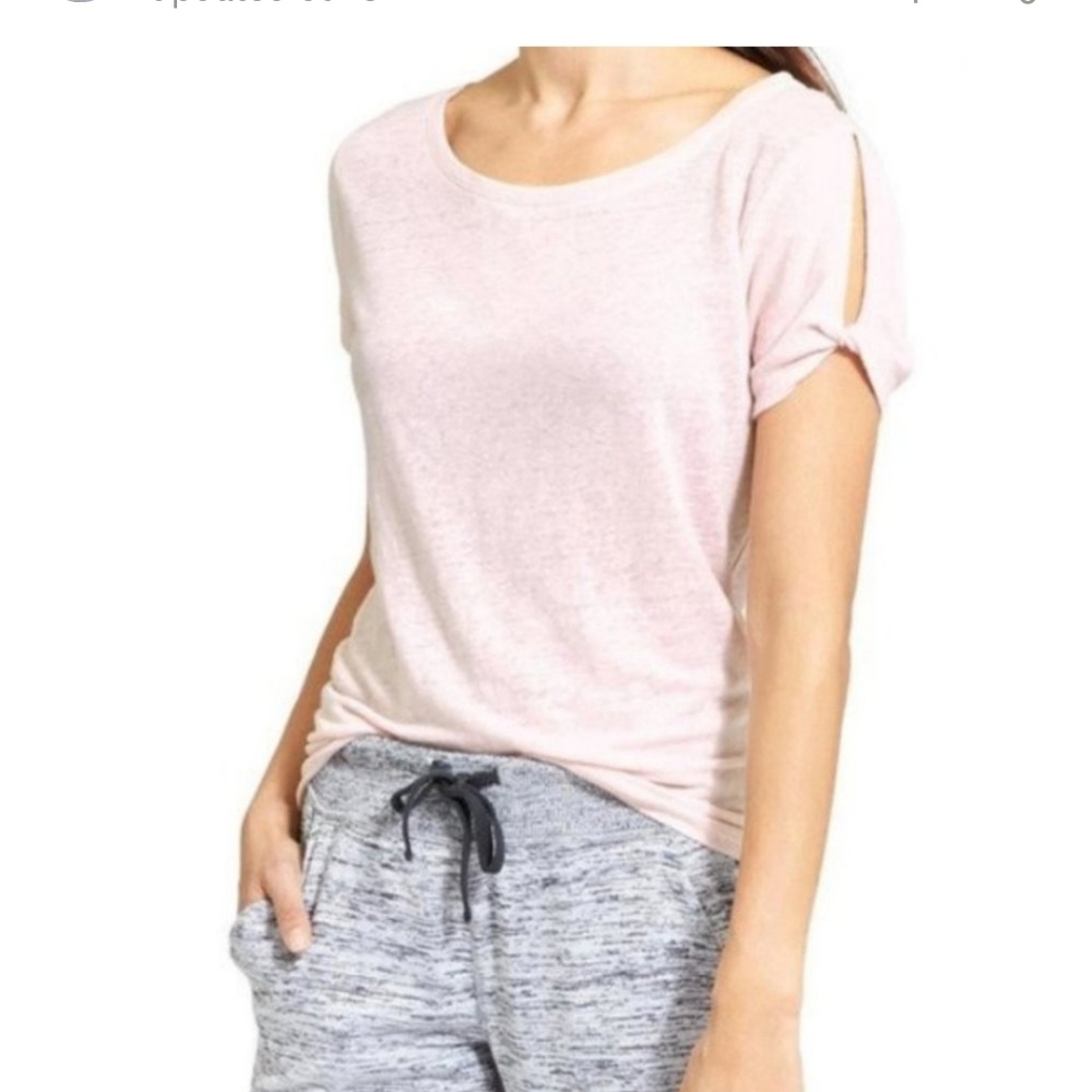 NWT Athleta pink zephyr tee XXS